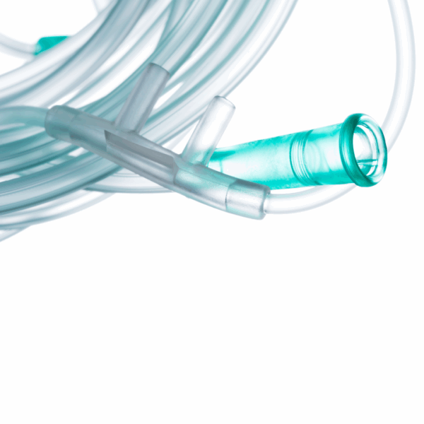Medical Silicone Tubing with turquoise connector