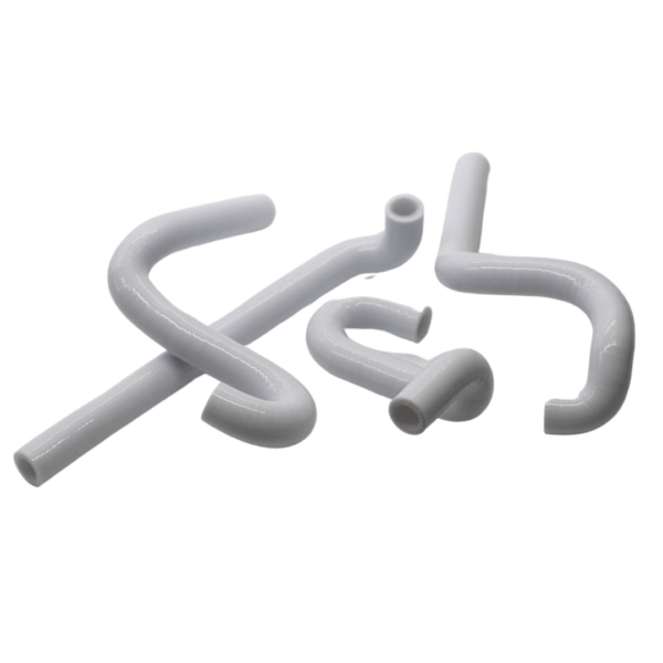White silicone hoses from UK silicone manufacturer Silclear