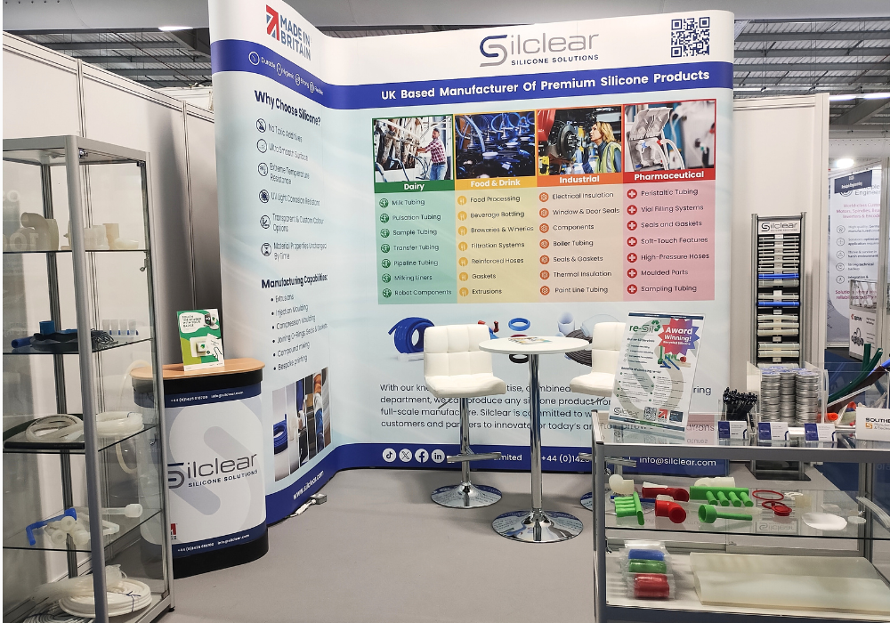 The Silclear exhibition stand at Southern Manufacturing and Electronics 2026